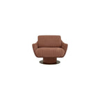 Modern Velvet Accent Chair with Swivel Base, Luxury Tufted Lounge Chair for Living Room, Upholstered Single Sofa Chair with Curved Arms for Bedroom, Office, Reading Nook