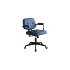Vanity Chair Office Chair Computer Desk Chairs with Armrest Adjustable with Thick Cushion Tilt Function,Comfort Wide Seat,Easy Assembly with Wheels,for Office and Home Office(Brown1)