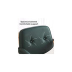 Vanity Chair Office Chair Computer Desk Chairs with Armrest Adjustable with Thick Cushion Tilt Function,Comfort Wide Seat,Easy Assembly with Wheels,for Office and Home Office(Brown1)