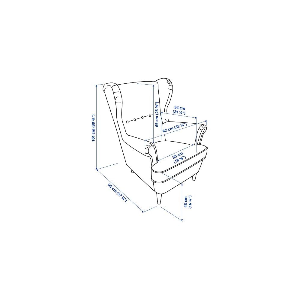 ProTuning STRANDMON Armchair and footstool, Skiftebo yellow