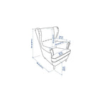 ProTuning STRANDMON Armchair and footstool, Skiftebo yellow