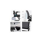 Ergonomic Foldable Office Desk Chair, Lightweight Conference & Meeting Chair, Breathable Wide Seat Training Chair for Home Office & Professional Use