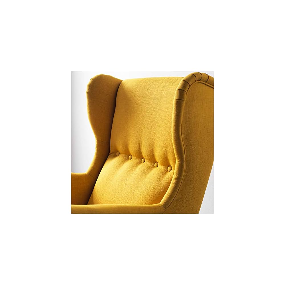 ProTuning STRANDMON Armchair and footstool, Skiftebo yellow