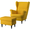 ProTuning STRANDMON Armchair and footstool, Skiftebo yellow
